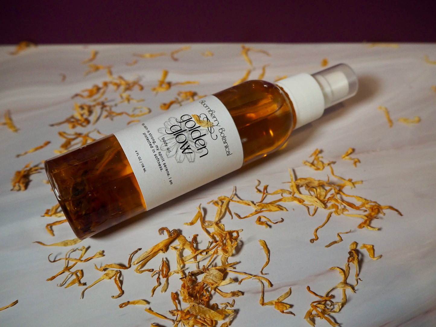 GoldenGlow ~ Calendula Infused Body Oil
