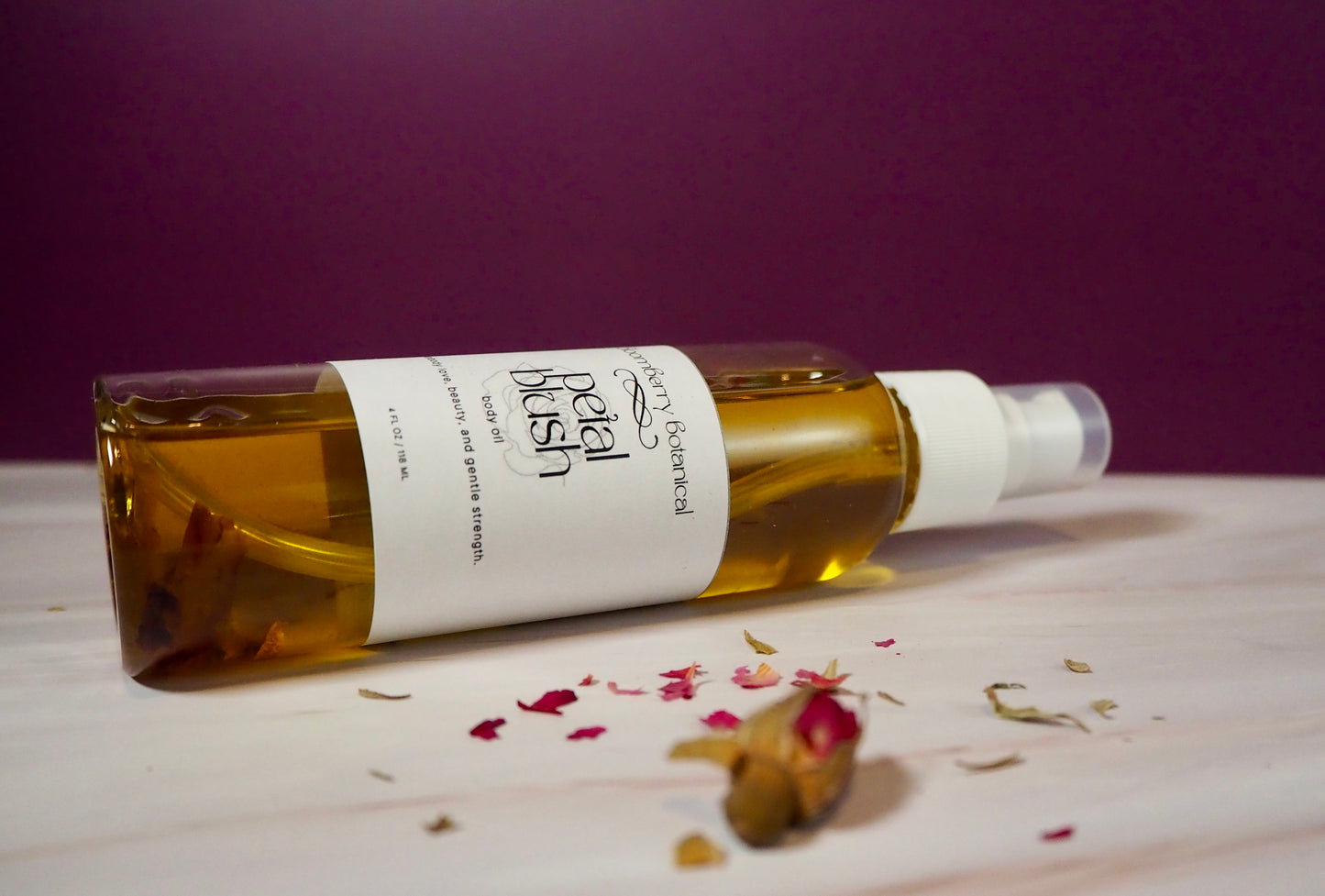 PetalBlush Botanical Body Oil (Rose Infused)