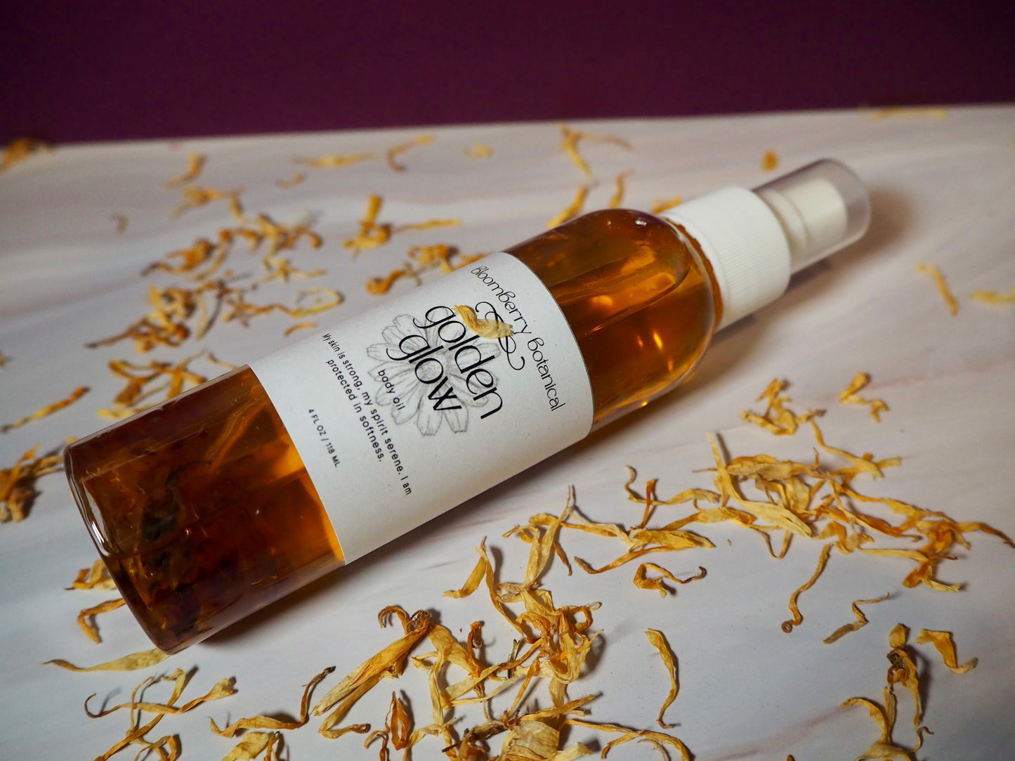 GoldenGlow ~ Calendula Infused Body Oil